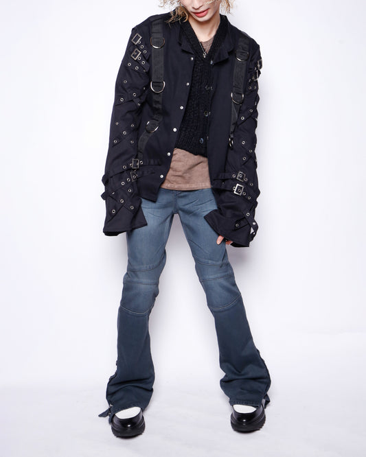 vintage 00's aderlass bondage sleeve jacket