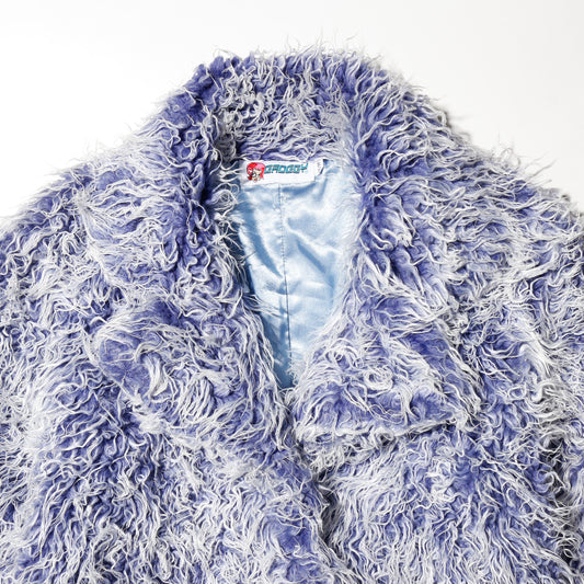 vintage fuzzy faux fur coat