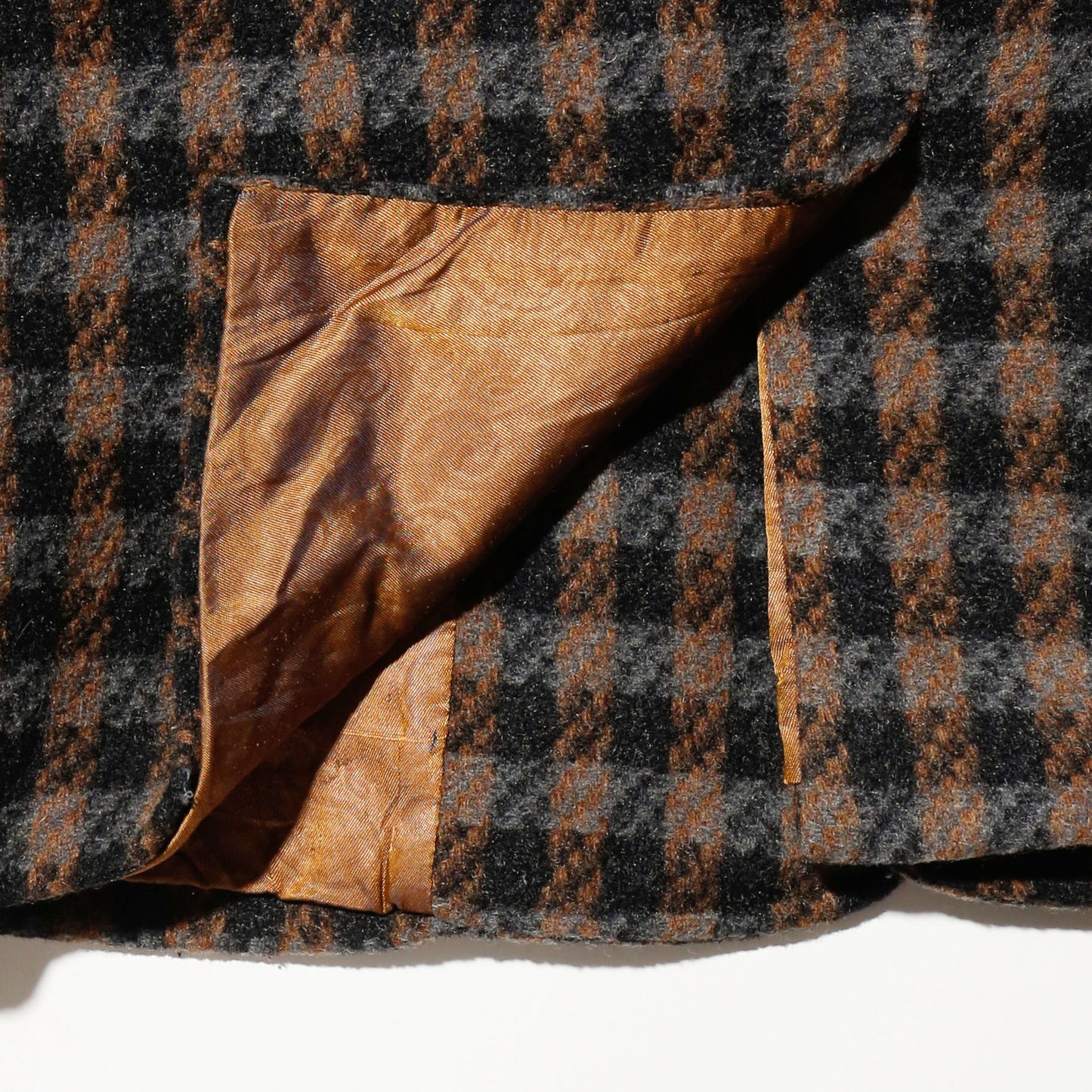 vintage rosario check wool jacket