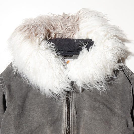 *one-off carhartt fur hooded broken active jacket