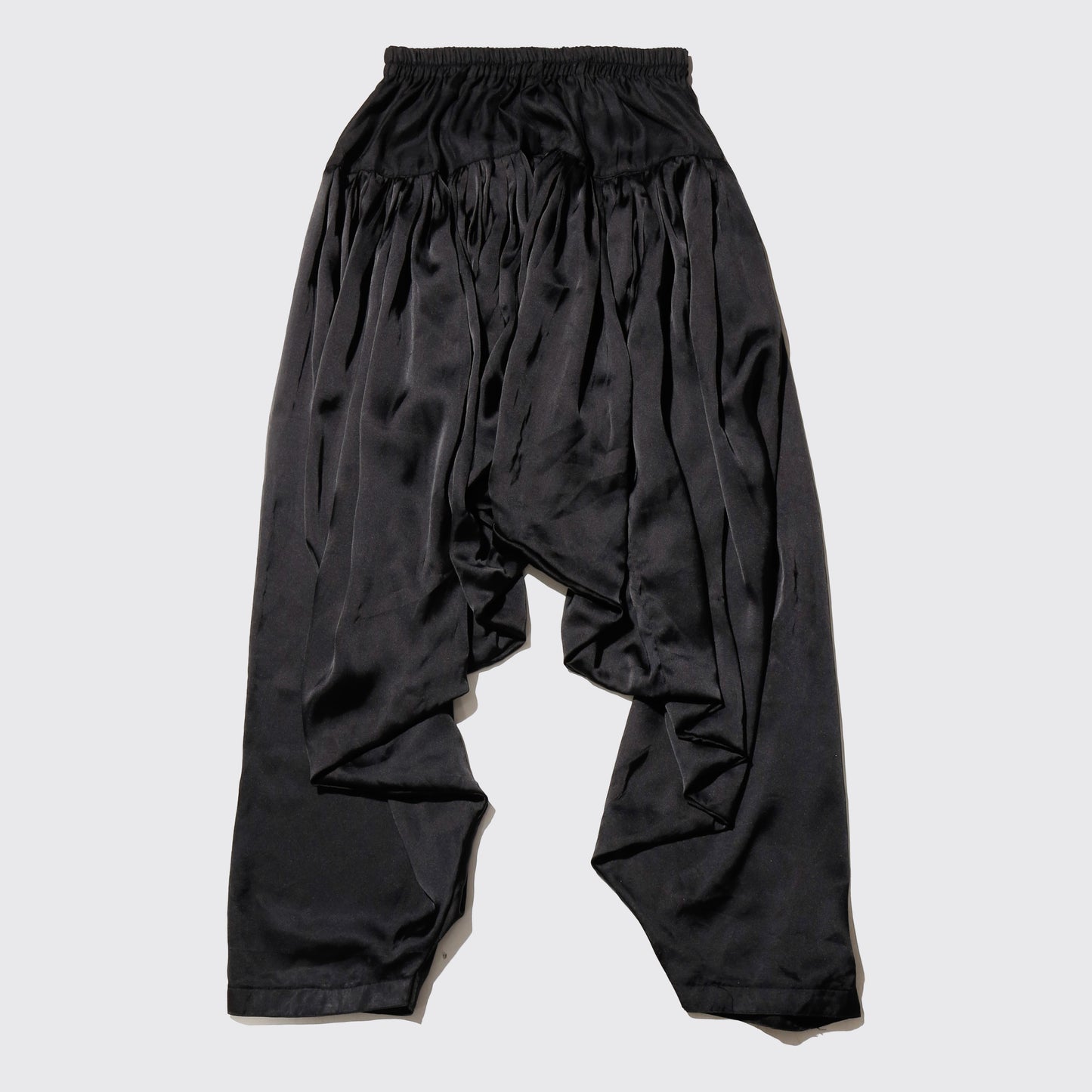 vintage drape pleats sarouel trousers