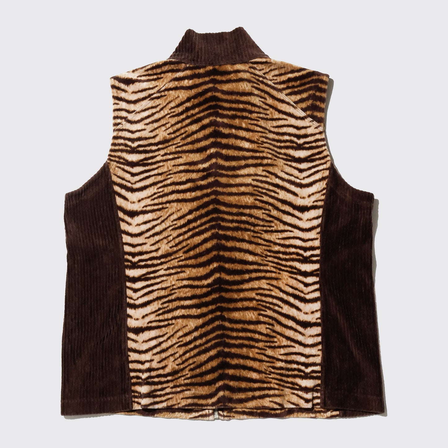 vintage tiger velour vest