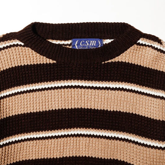 vintage waffle border sweater