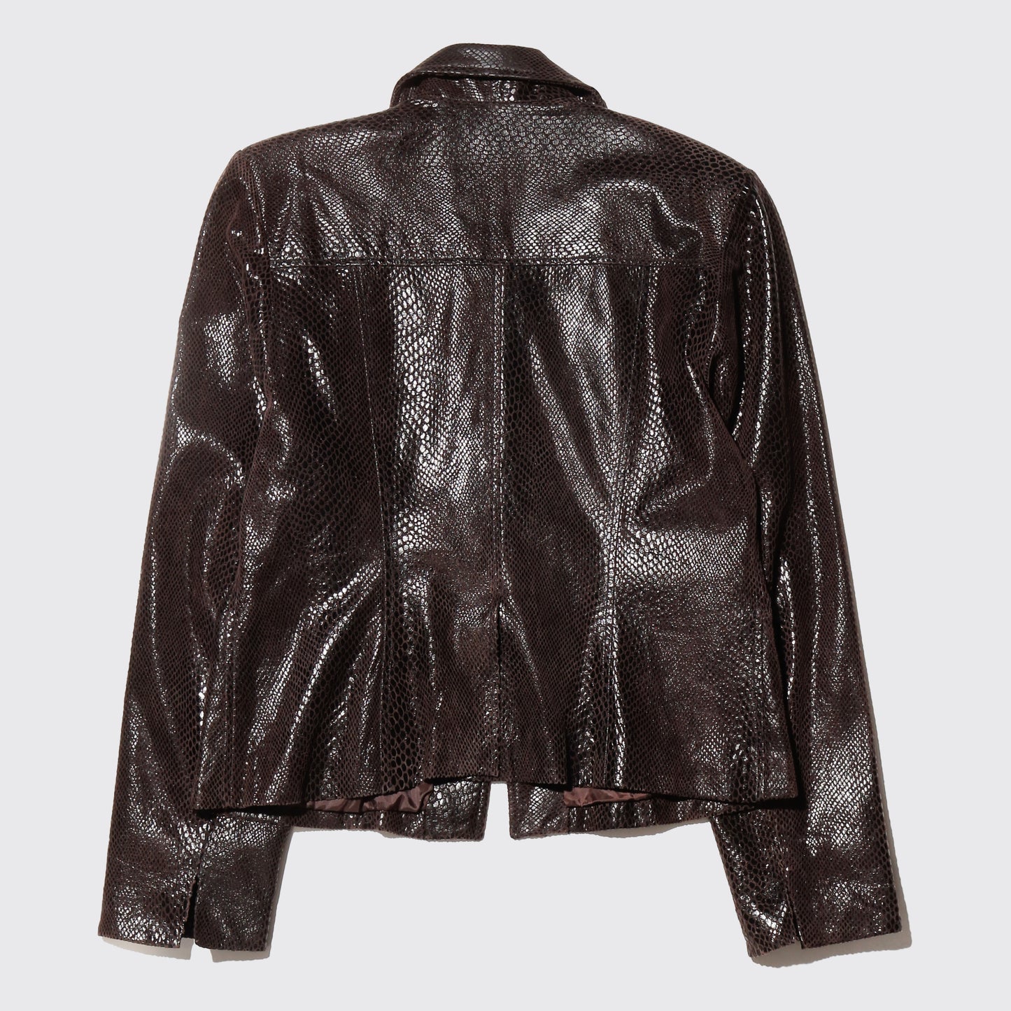 vintage python leather spencer jacket