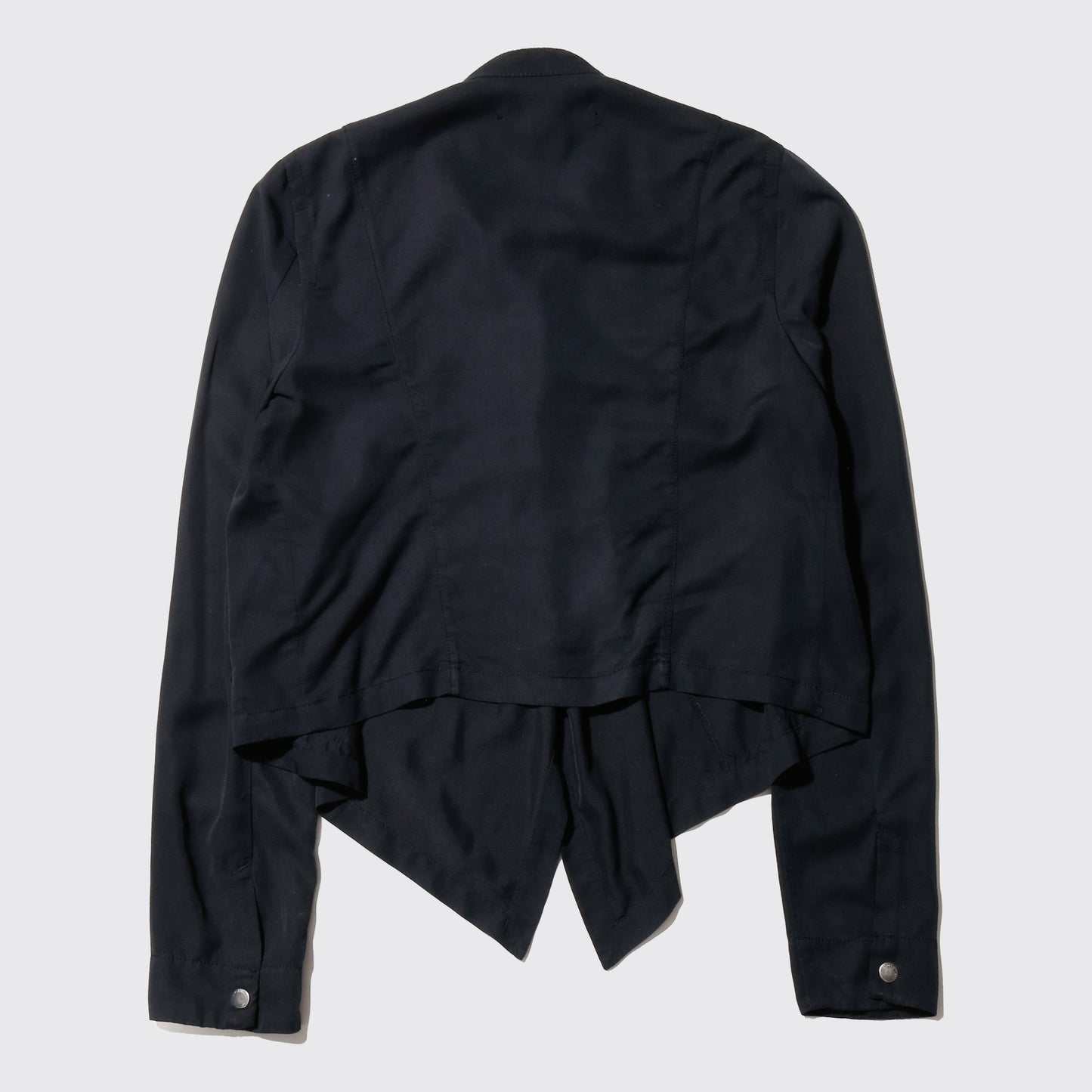 vintage calvin klein cropped drape shirt