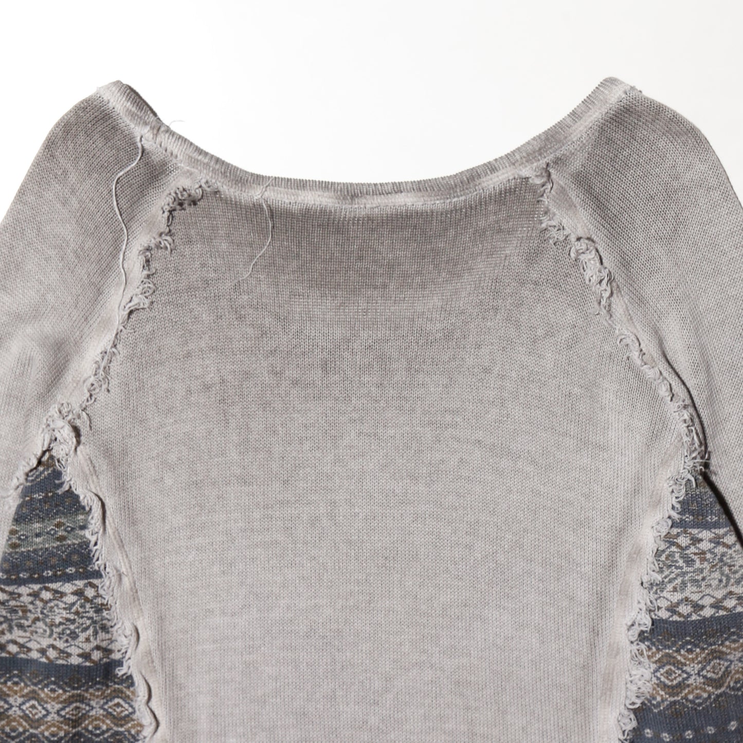 vintage jacquard combi knit cut sew