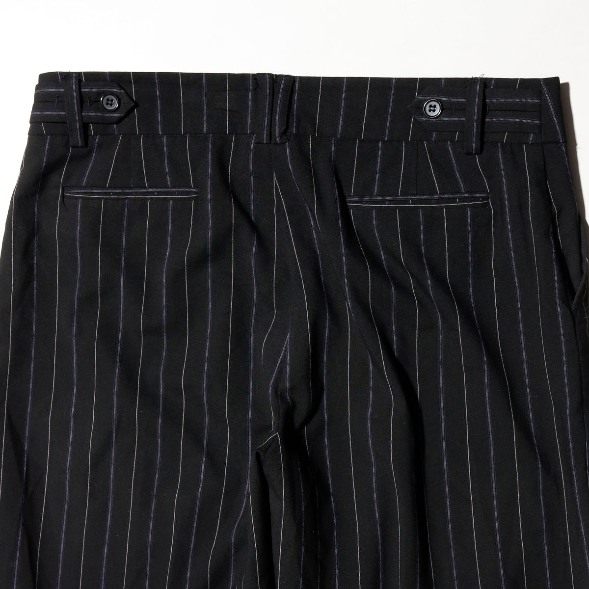 vintage low rise stripe wide slacks