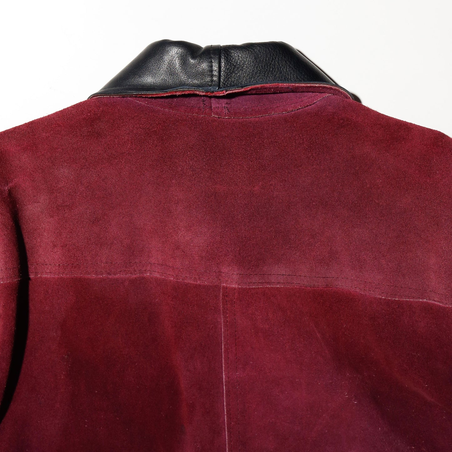 vintage 70's crimson suede leather jacket