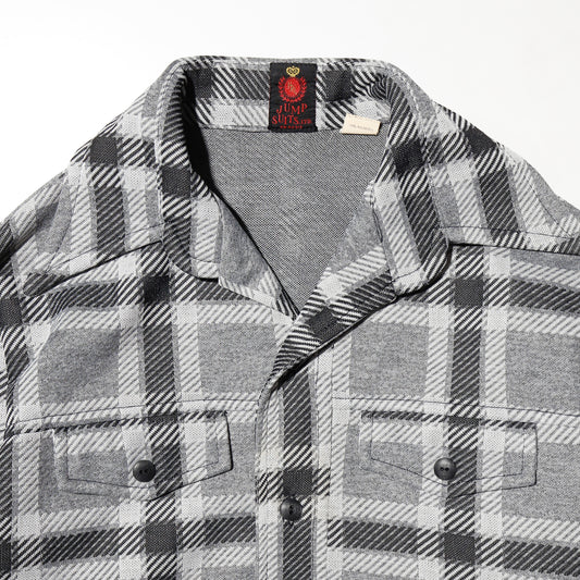 vintage 70's check poly trucker jacket