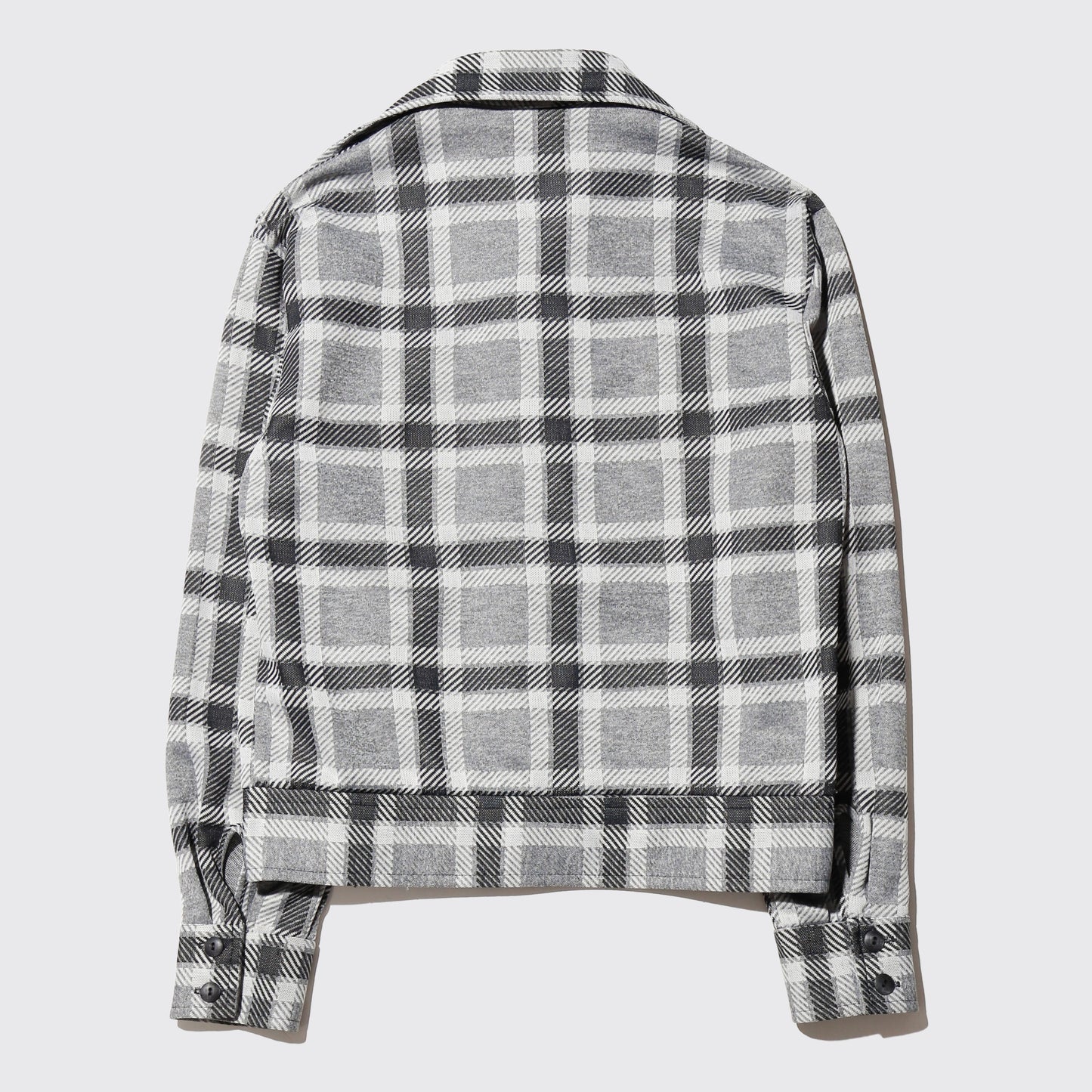 vintage 70's check poly trucker jacket