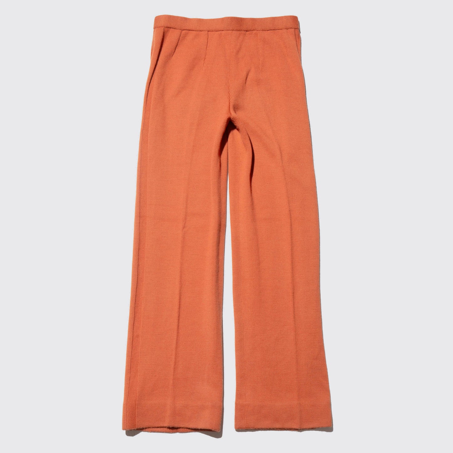 vintage 70's persimmon knit trousers
