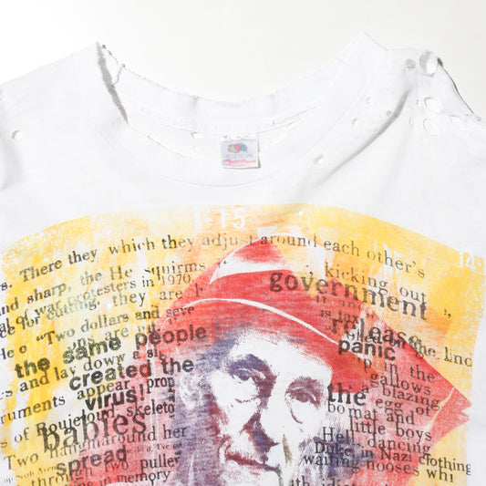 vintage 90's Don Rock "William S. Burroughs" broken t-shirt