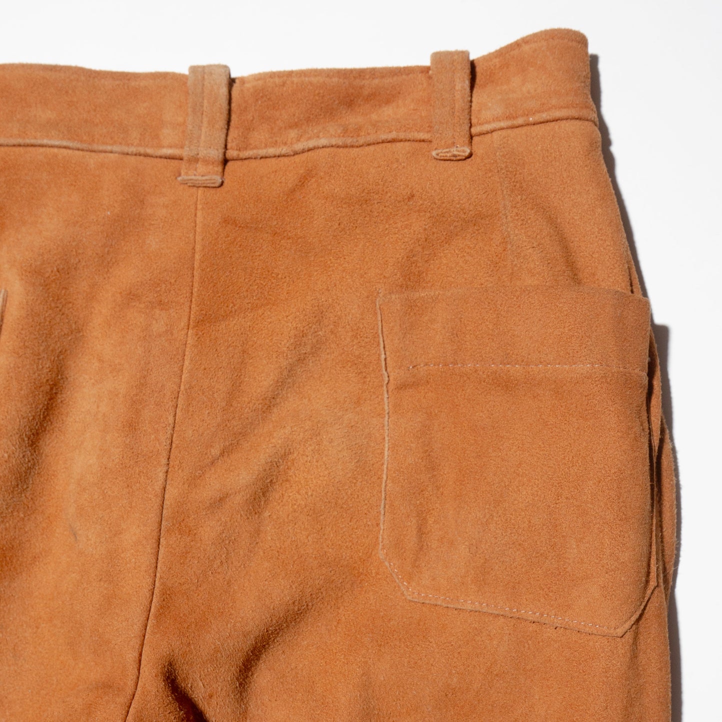vintage 70's broken nubuck leather trousers