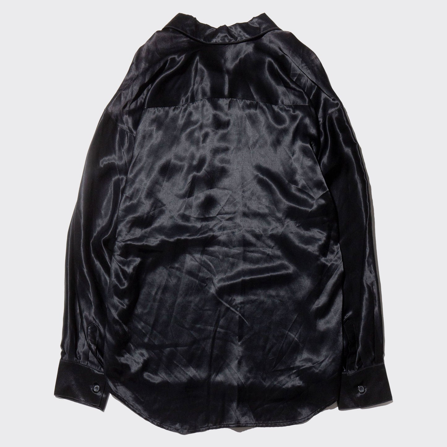 vintage bijou satin lace up shirt
