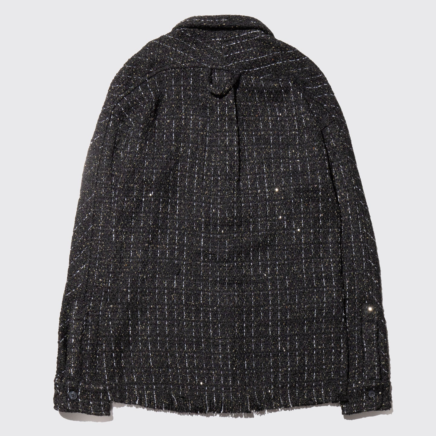 vintage lame tweed shirt jacket