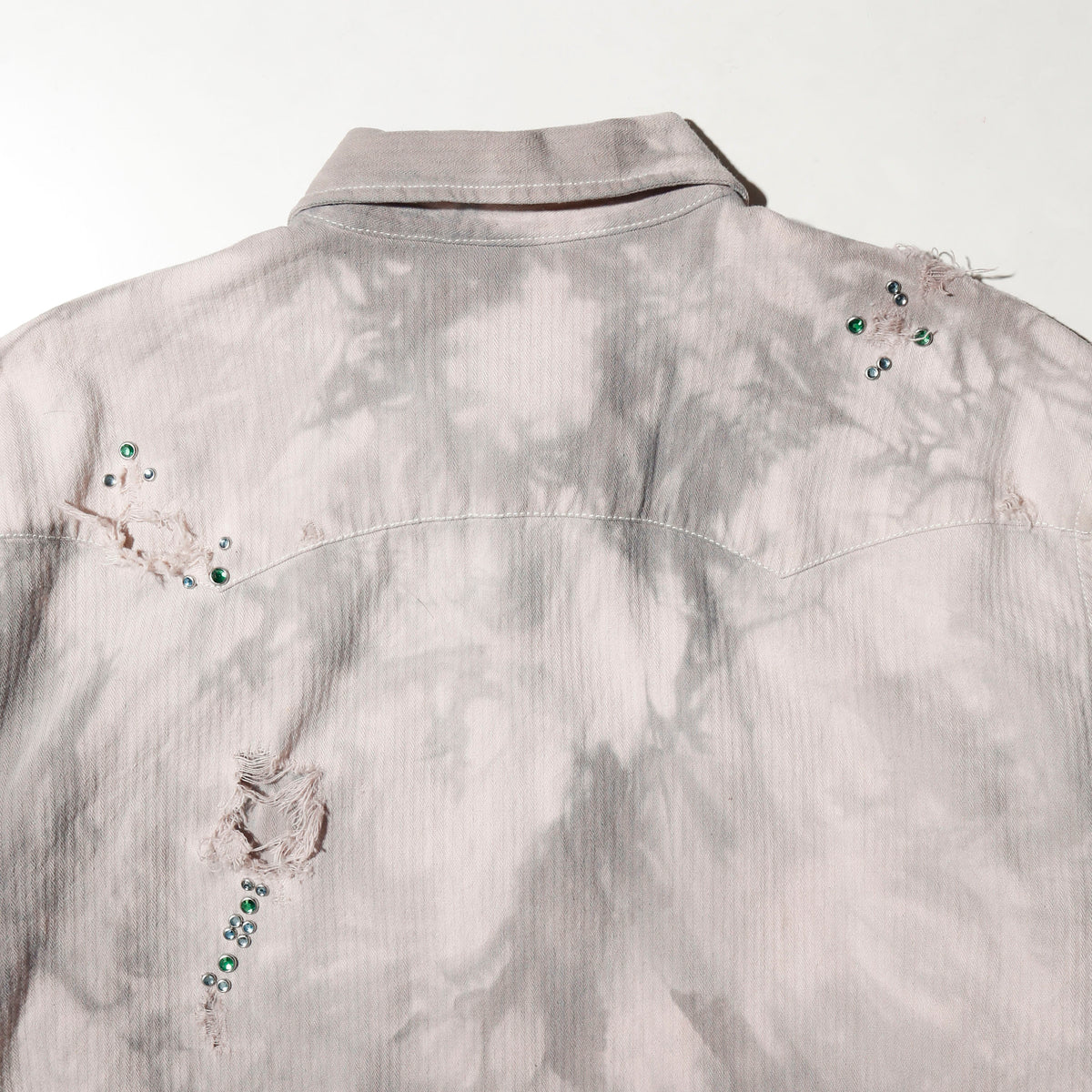 *one-off crystal studs broken western shirt