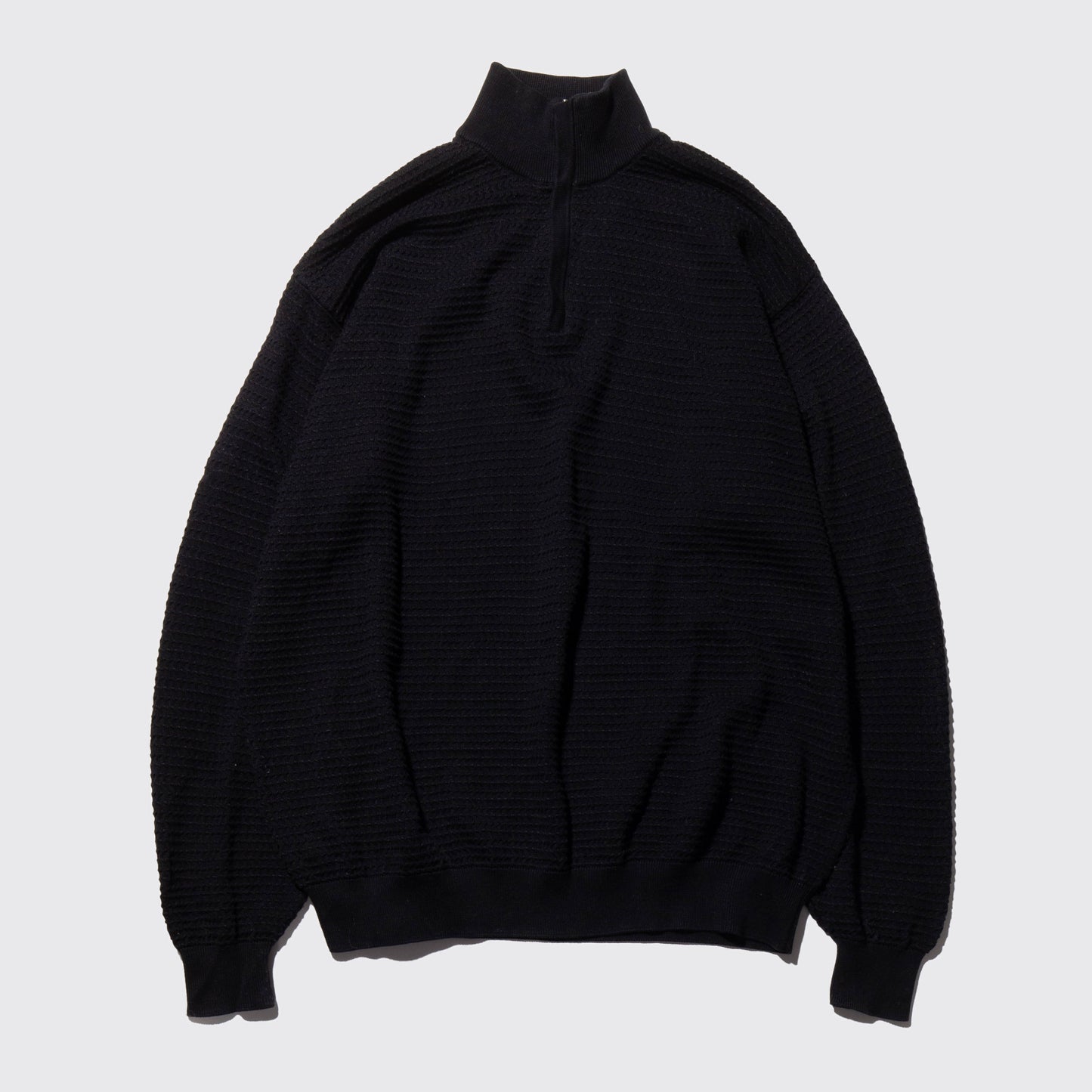 vintage half zip loose sweater