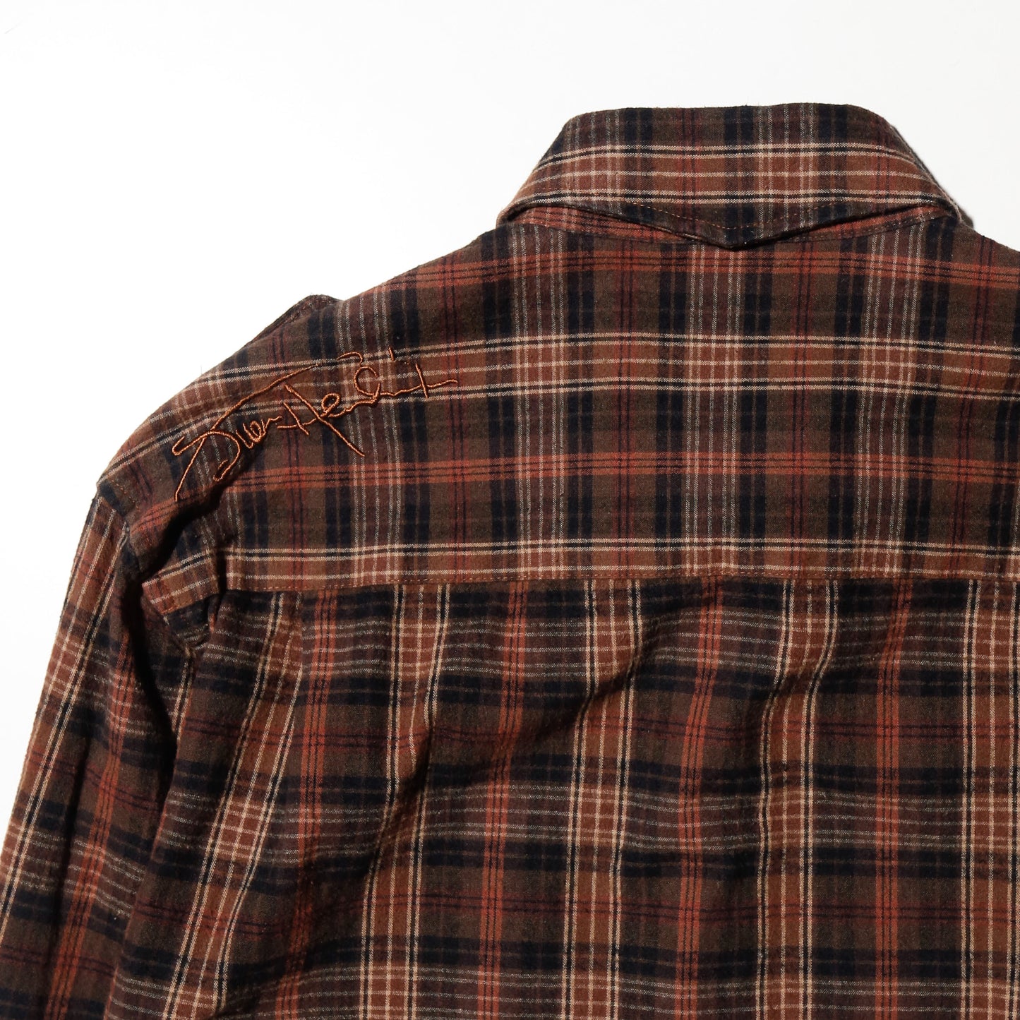 vintage Hendrix brand broderie check shirt