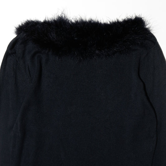 vintage fur trim knit cut sew