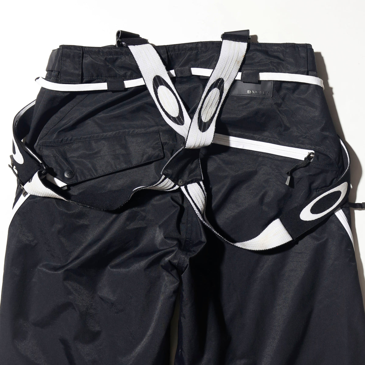 vintage 00's oakly board shell trousers , with suspender