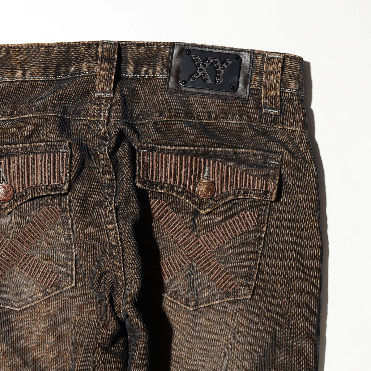 vintage distressed corduroy 5p trousers
