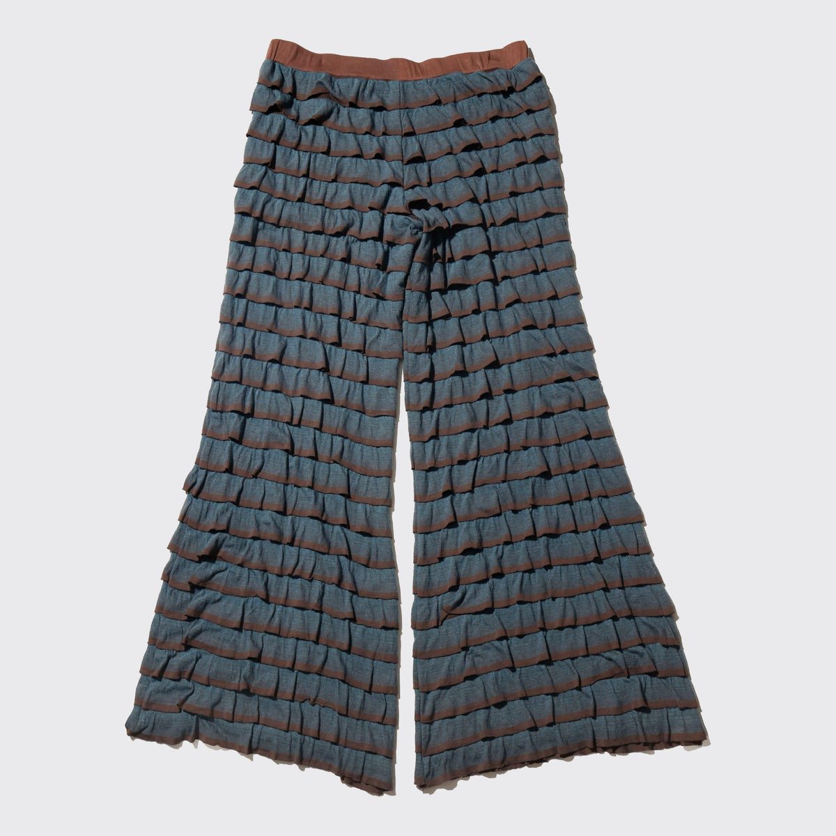 vintage scale border flare pants