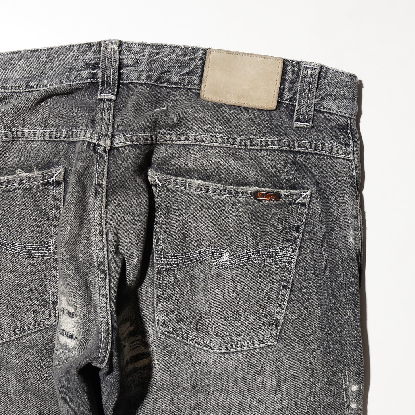 vintage 00's nudie jeans repaired jeans