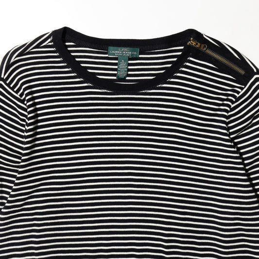 vintage lrl lauren jeans border slanting sweater