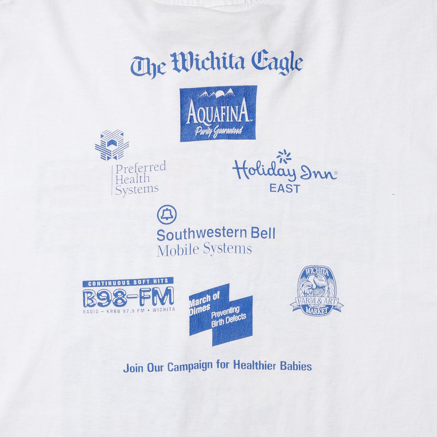 vintage 1995's march of dimes charity t-shirt