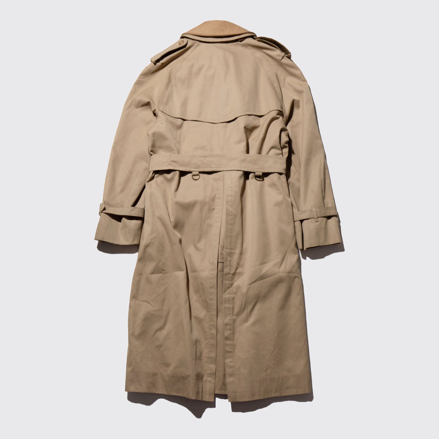 vintage chaps ralph lauren trench coat , detachable collar/liner