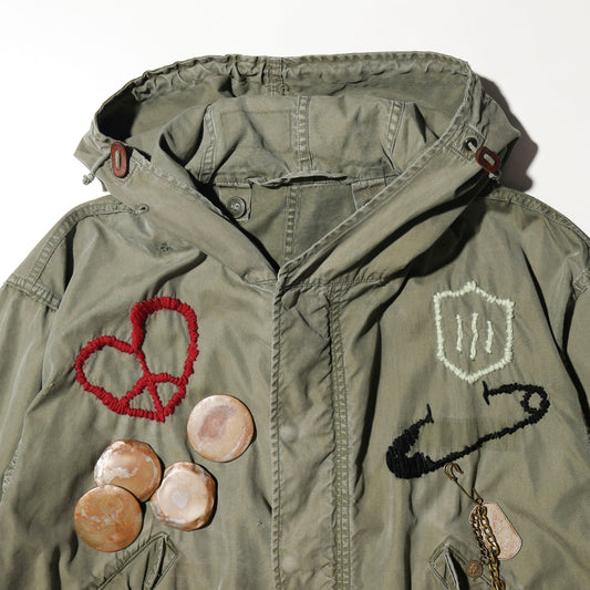 *one-off craft m-51 mods coat,with copper badge
