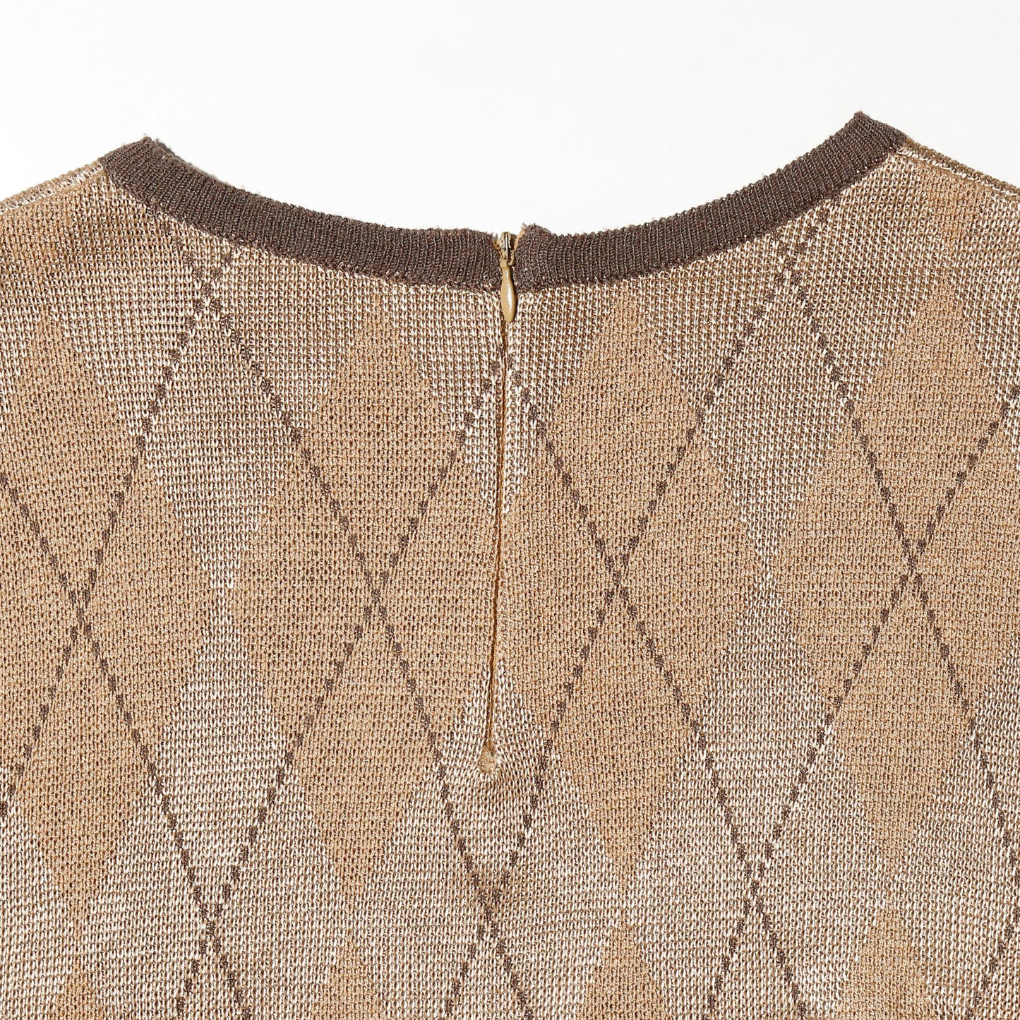 vintage argyle knit h/s