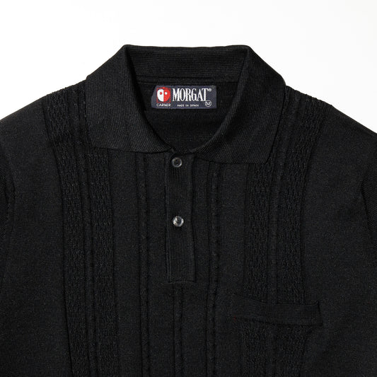 vintage euro textured polo h/s