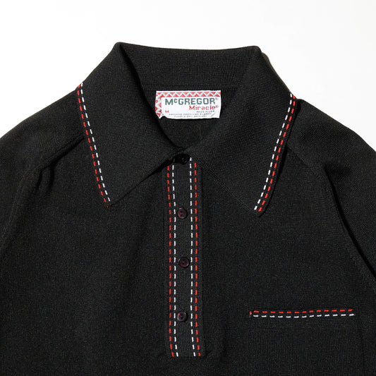 vintage 70's mcgregor stitch acrylic polo h/s