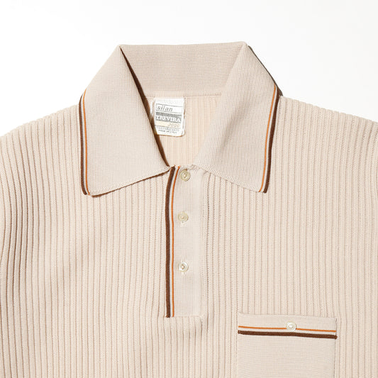 vintage 70's euro knit polo h/s