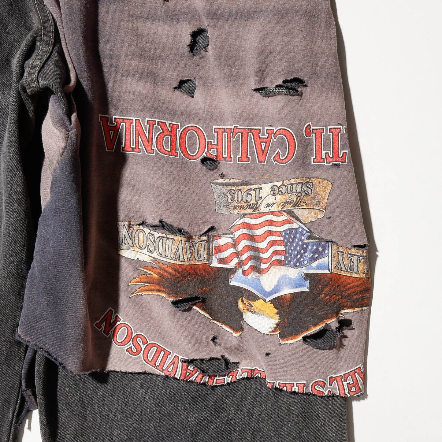 *one-off broken layered shorts