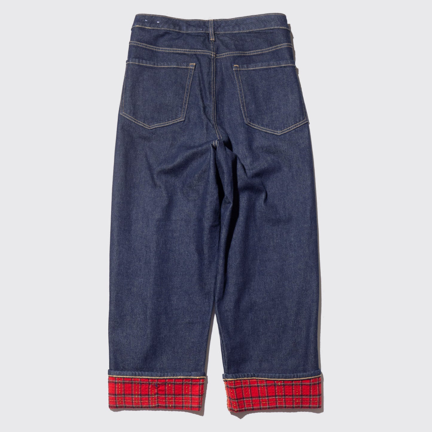 vintage tucked roll up jeans