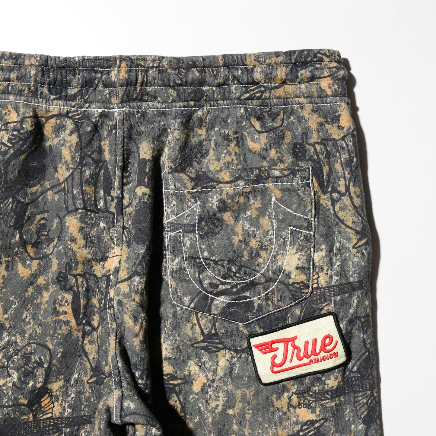 true religion buddha camo sweat pants