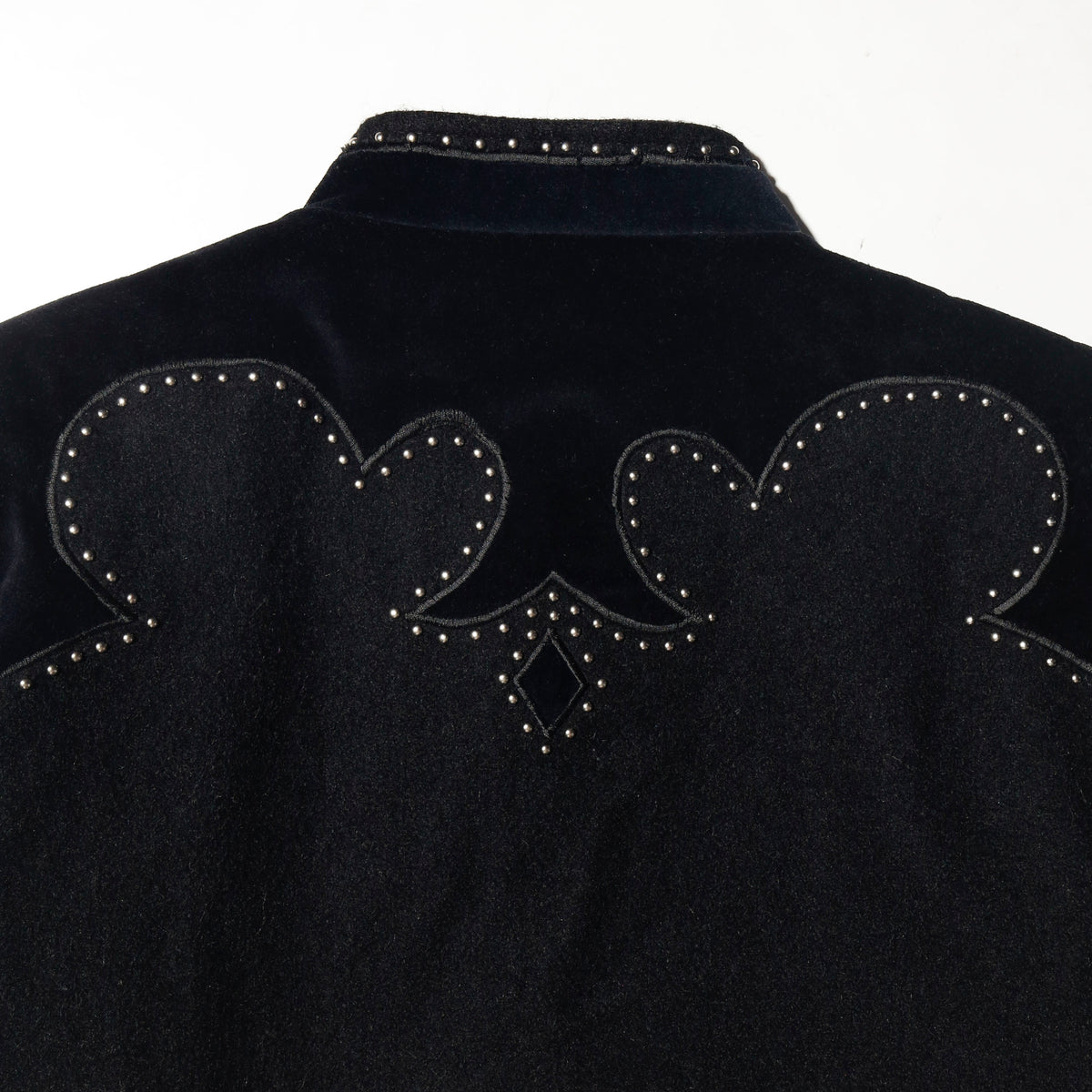 vintage scalloped studs western jacket