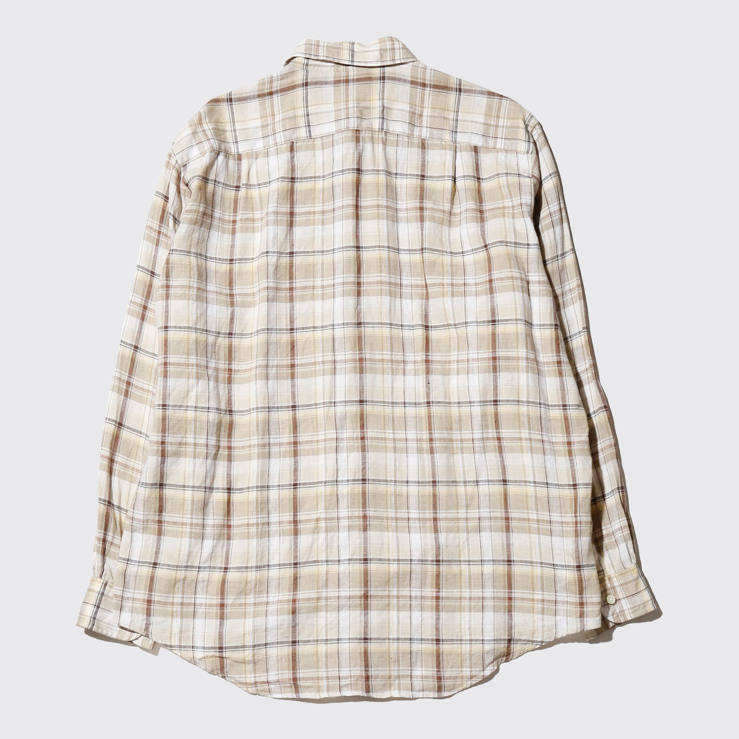 vintage brooks brothers checks linen shirt