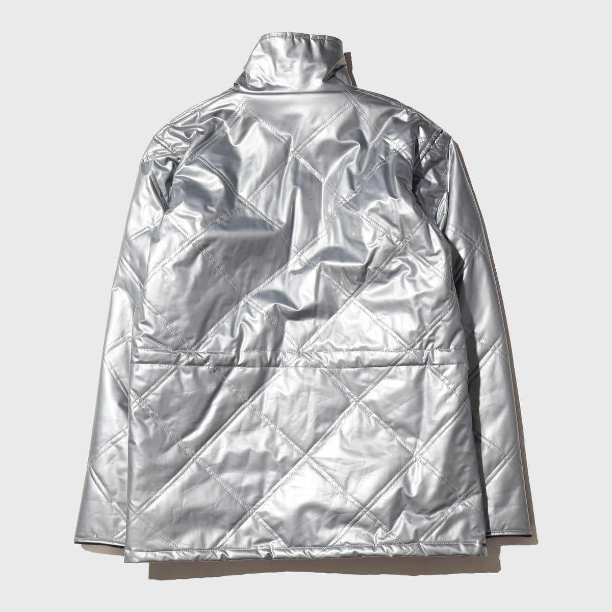 vintage quilted enamel storm jacket