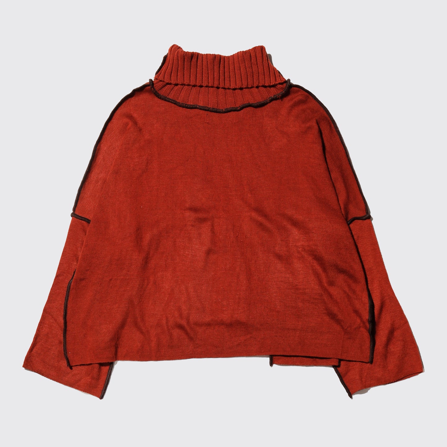 vintage piping wide sweater