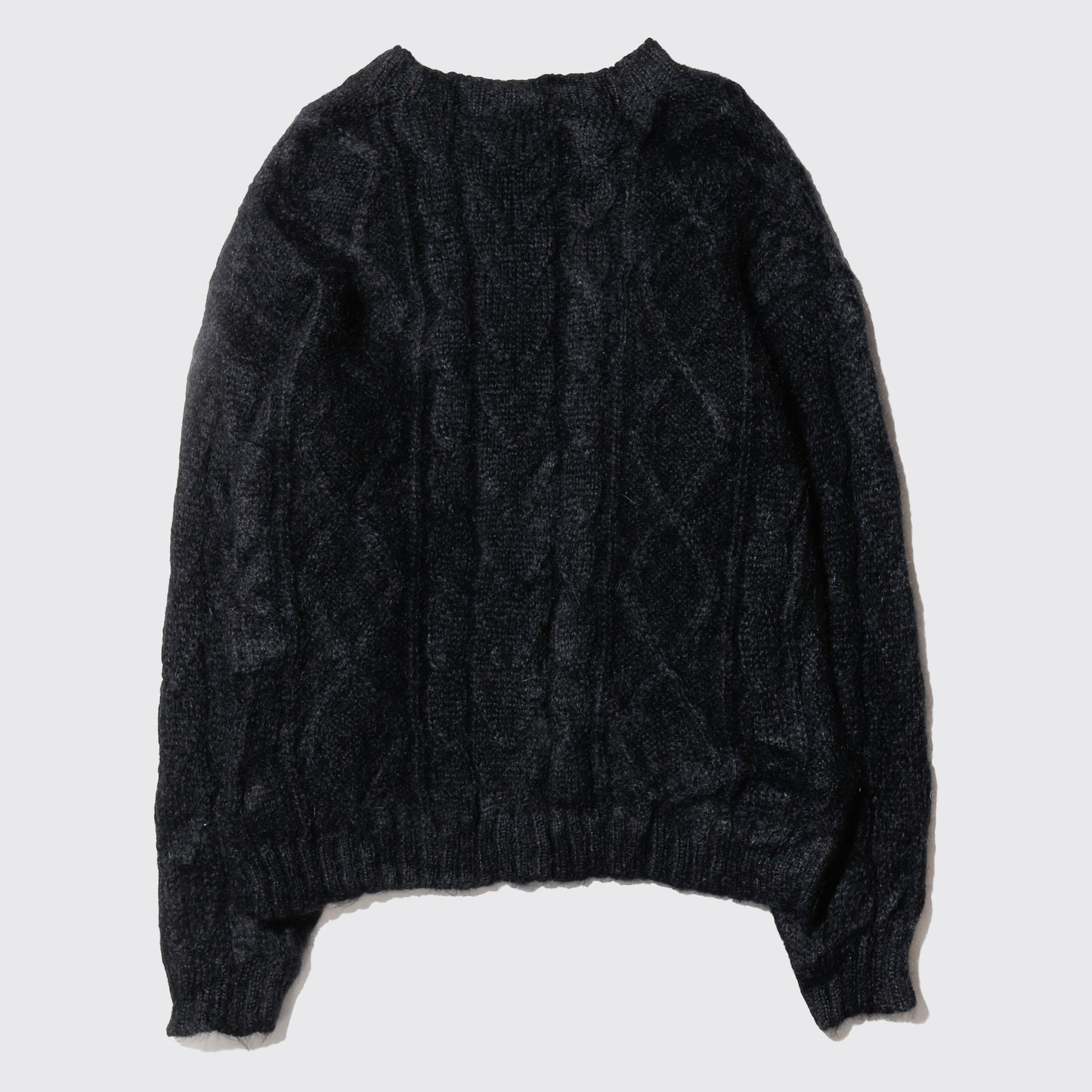 vintage cable mohair knit sweater