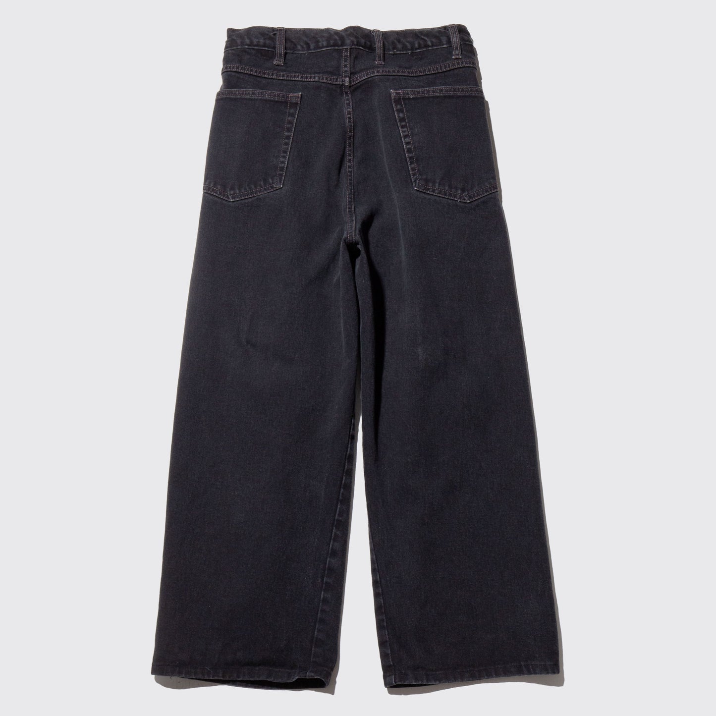 vintage tucked wide leg jeans