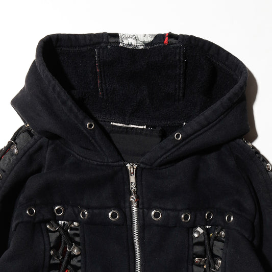 vintage banned pixie skull hoodie