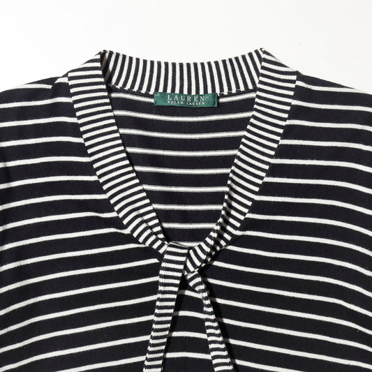 vintage lauren ralph lauren border bowtie knit h/s