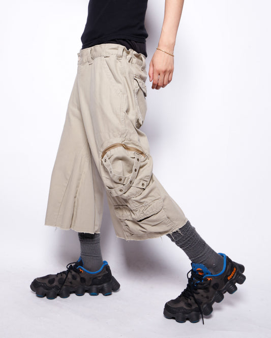 vintage utility cut off cargo shorts