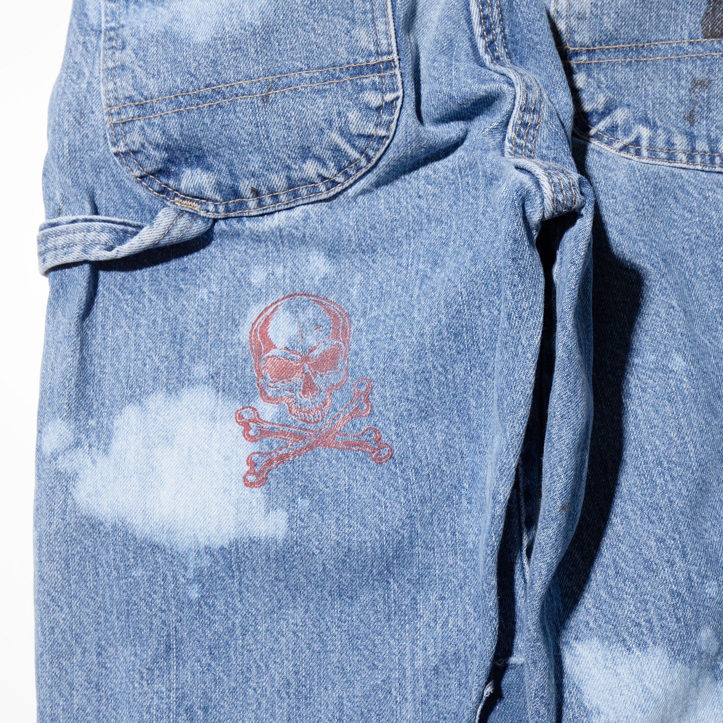 vintage custom painter jeans