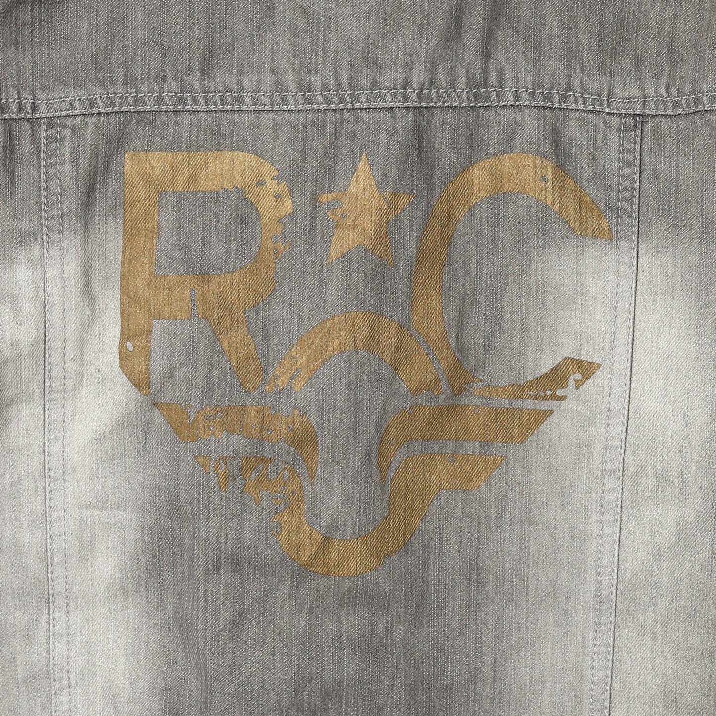 vintage repaired ridding denim jacket