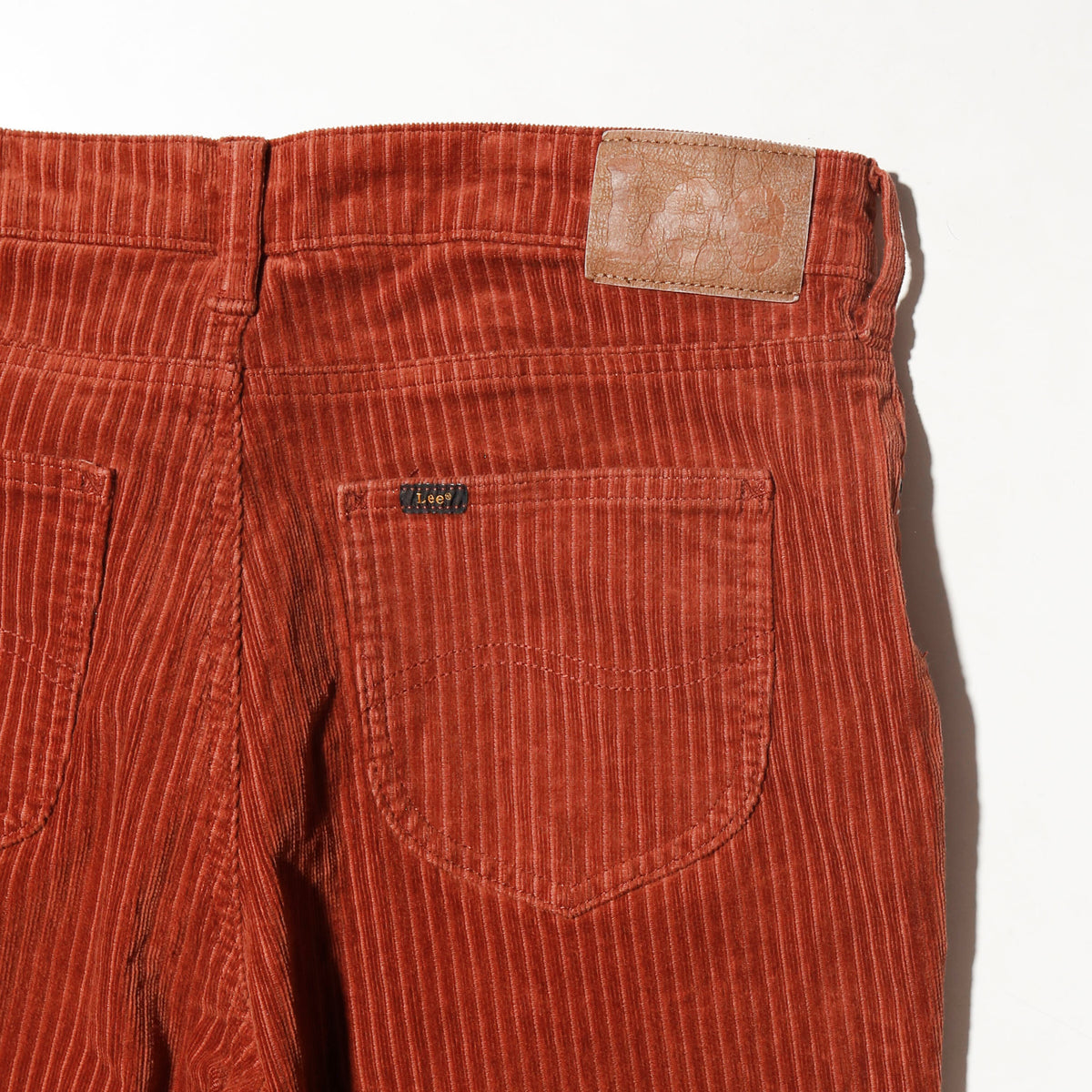 vintage 00's Lee terracotta corduroy flare trousers